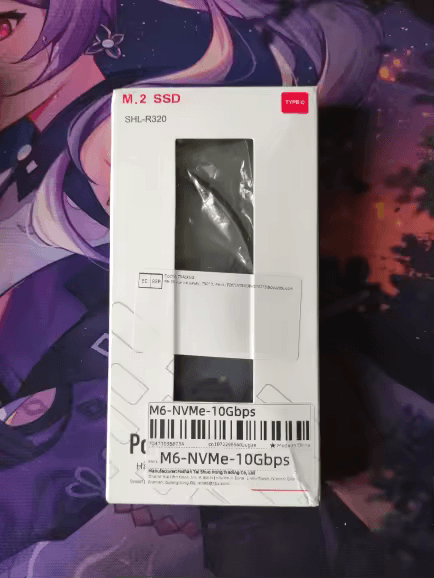 Boîtier externe SSD M.2 (M6) Double Protocole NVMe/NGFF SATA, USB‑Type C 10 Gb/s, sans outil, dissipateur métal