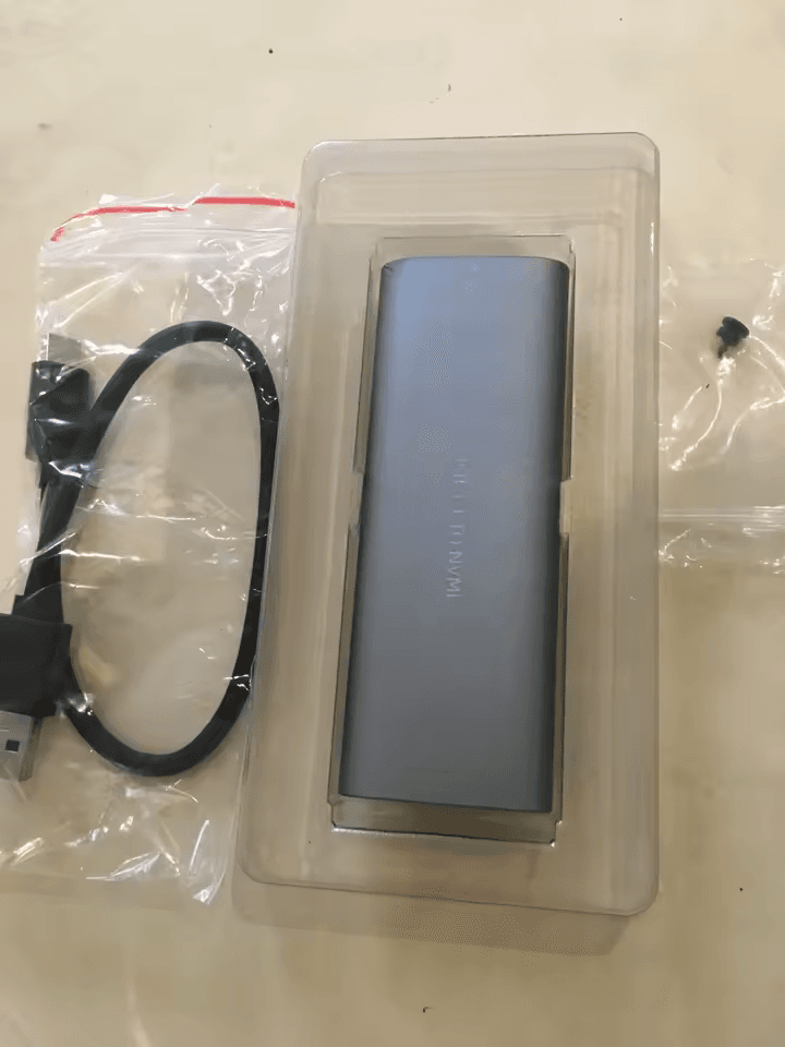 Boîtier externe SSD M.2 (M6) Double Protocole NVMe/NGFF SATA, USB‑Type C 10 Gb/s, sans outil, dissipateur métal