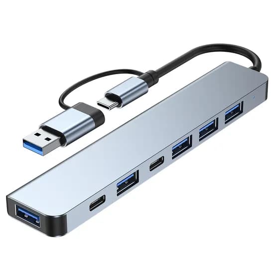 محوّل USB-A / USB-C 7in2 — منافذ USB متعددة